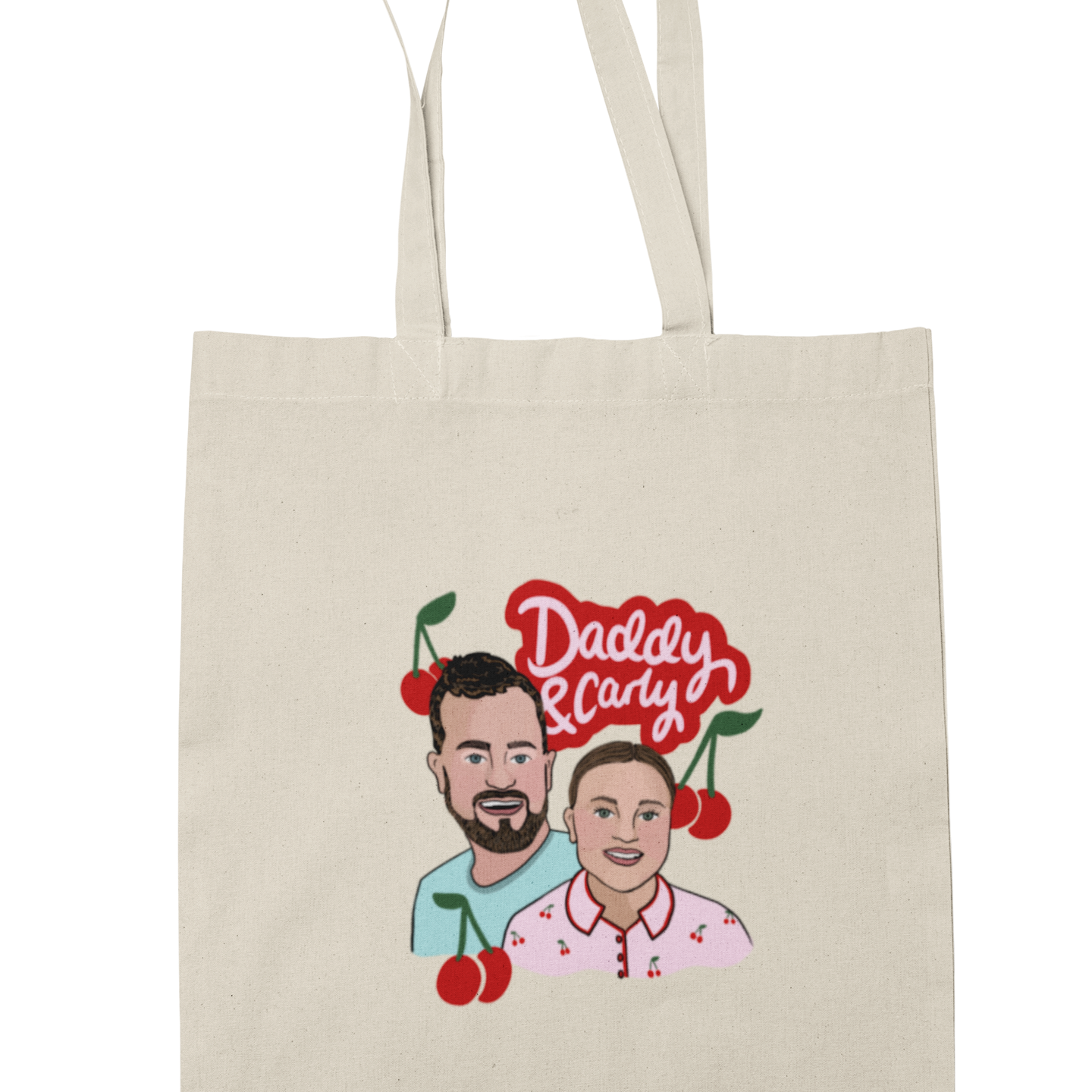 Daddy & Carly Cartoon Tote