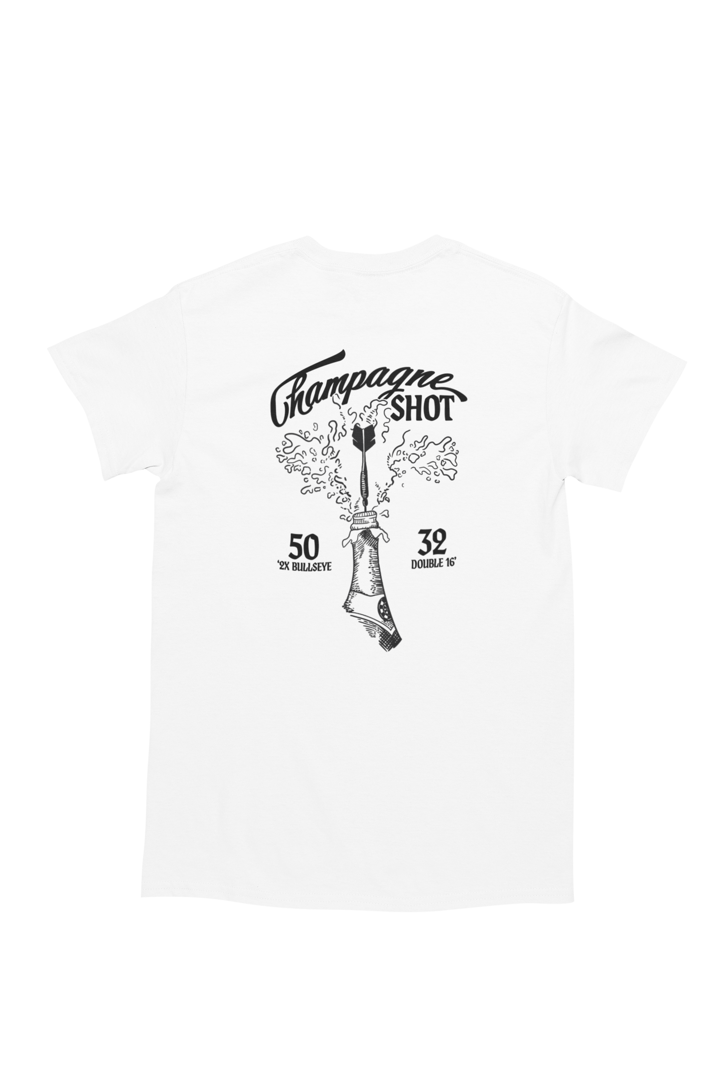 Champagne Shot - Darts Tee Shirt