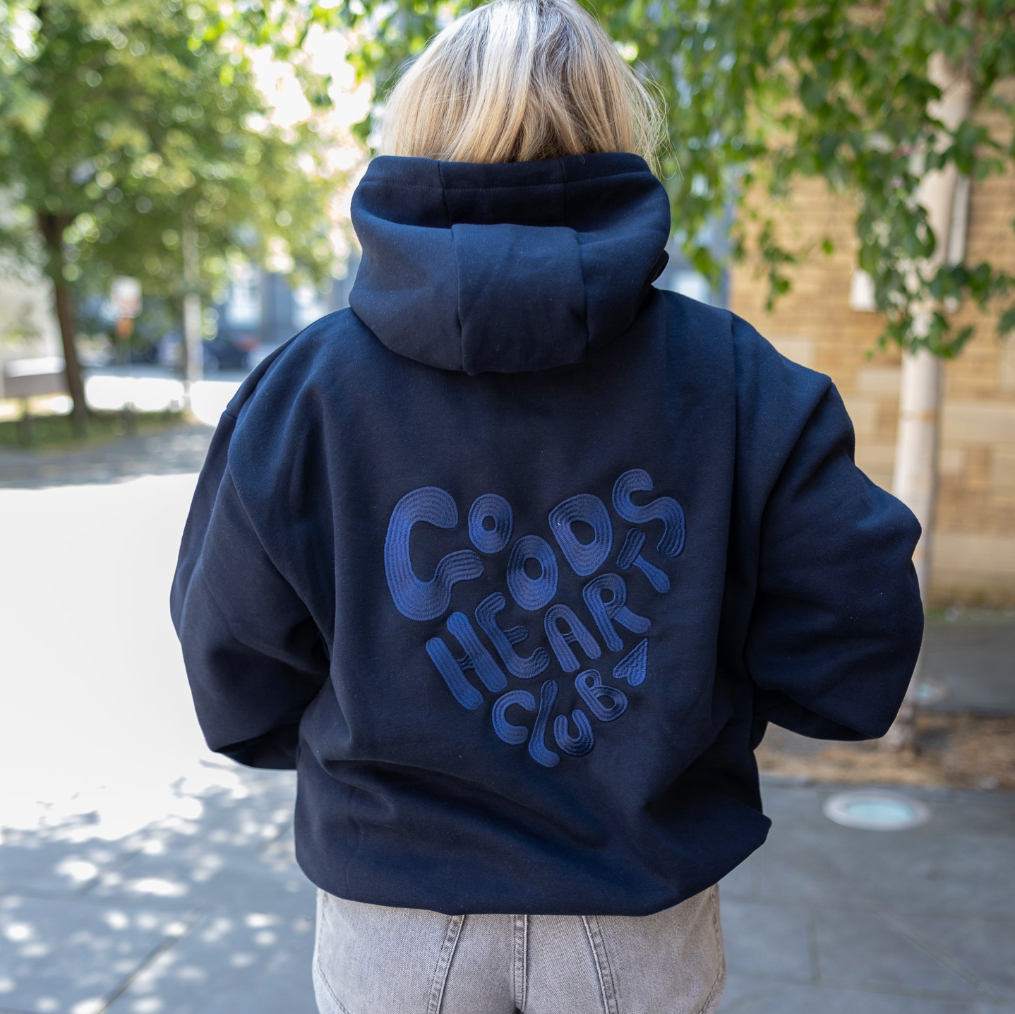 Good Hearts Club Embroidered Logo Hoodie