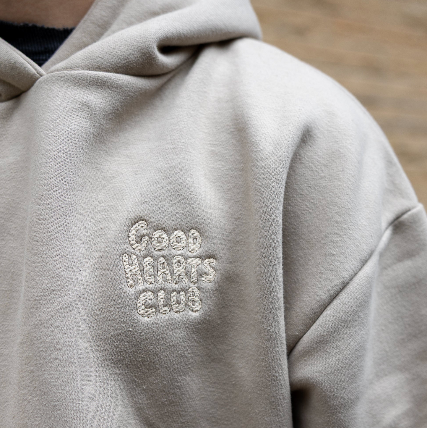 Good Hearts Club Embroidered Logo Hoodie