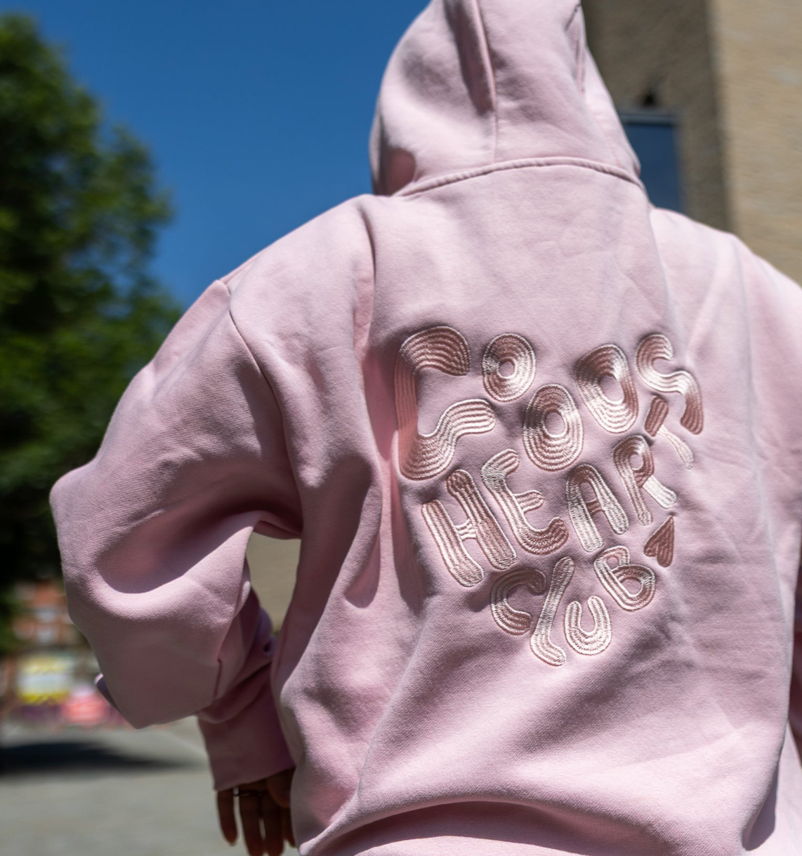 Good Hearts Club Embroidered Logo Hoodie