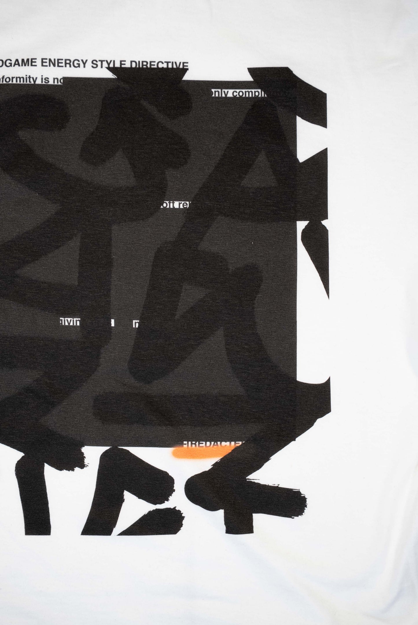 Lightweight ‘Redacted’ Tee (White)