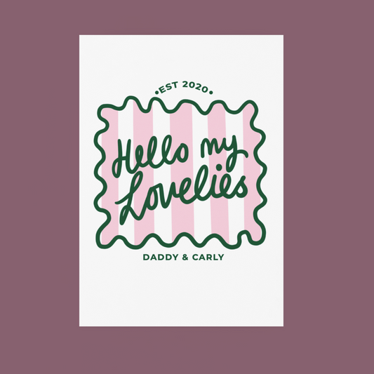 Hello My Lovelies Striped Print