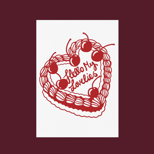 Hello My Lovelies Cake Print