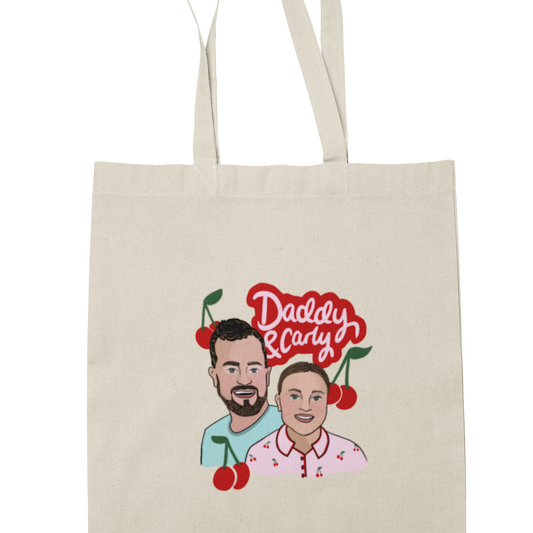 Daddy & Carly Cartoon Tote