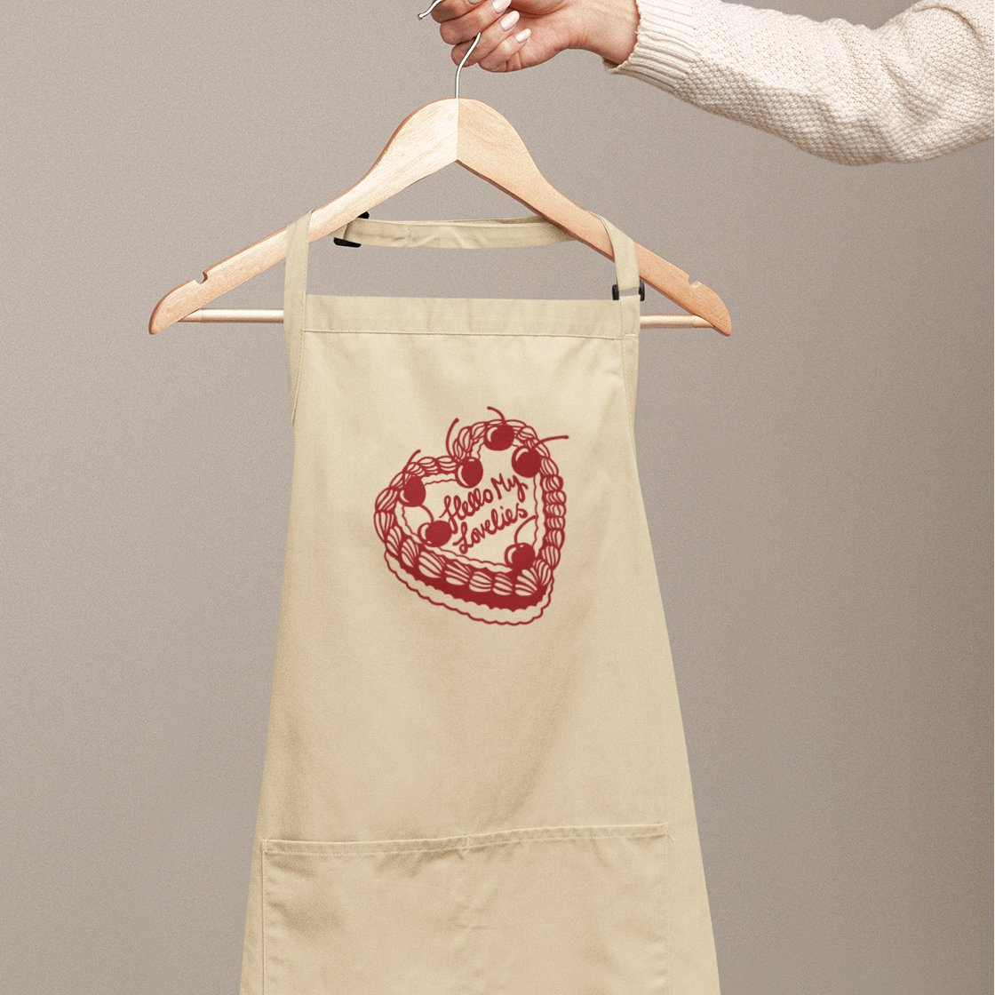 Hello My Lovelies Cake Apron