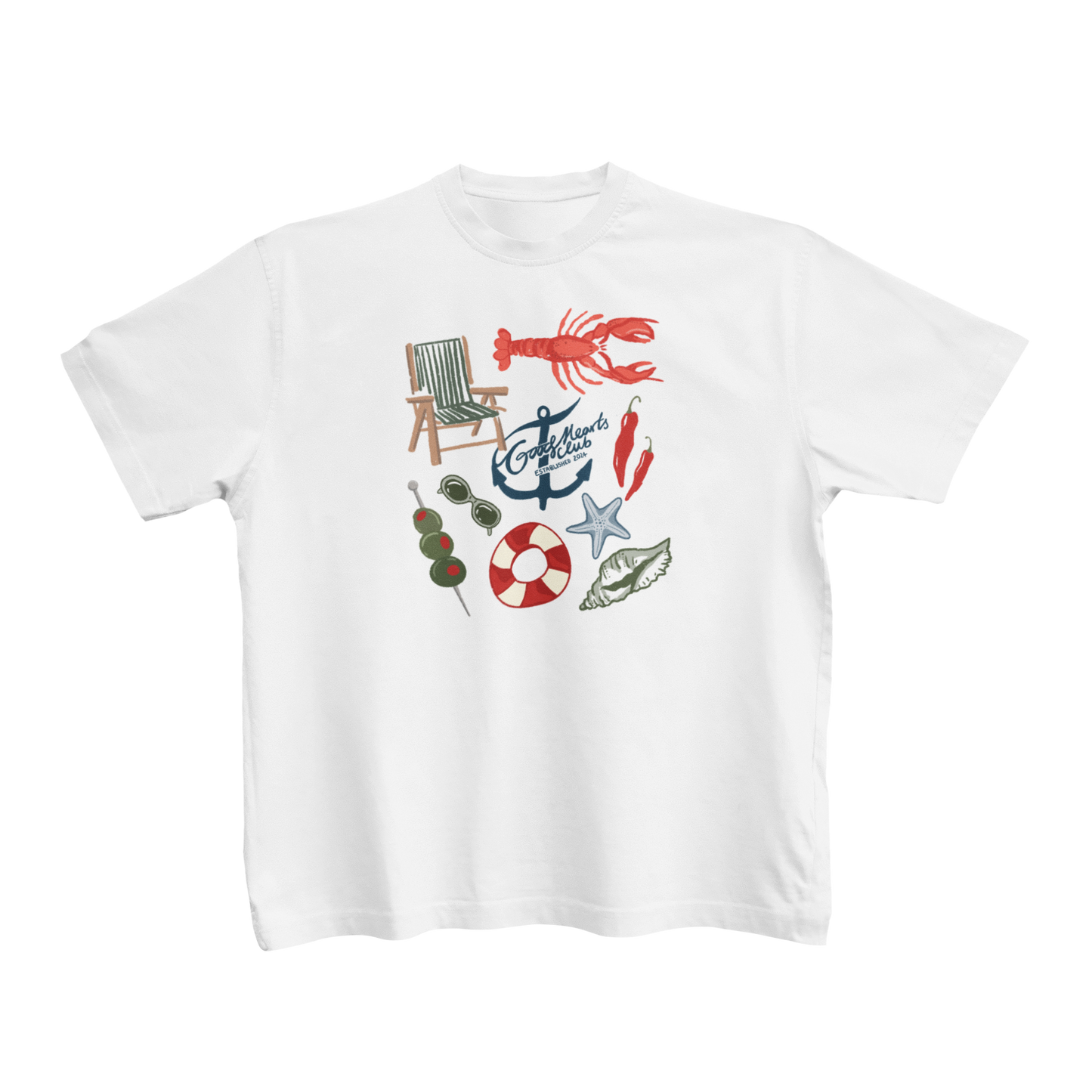 Good Hearts Club Nautical Baby Tee