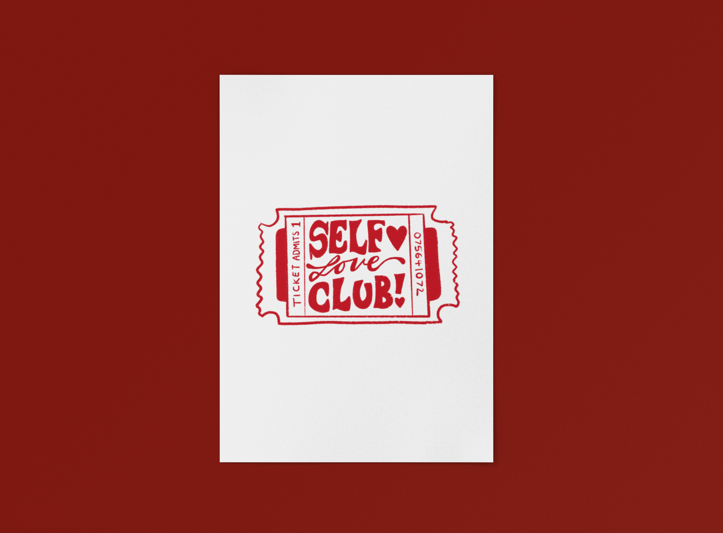 Flo & Friends - Self Love Club Print