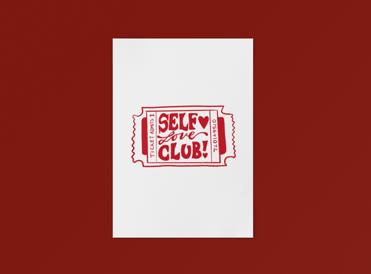 Flo & Friends - Self Love Club Print