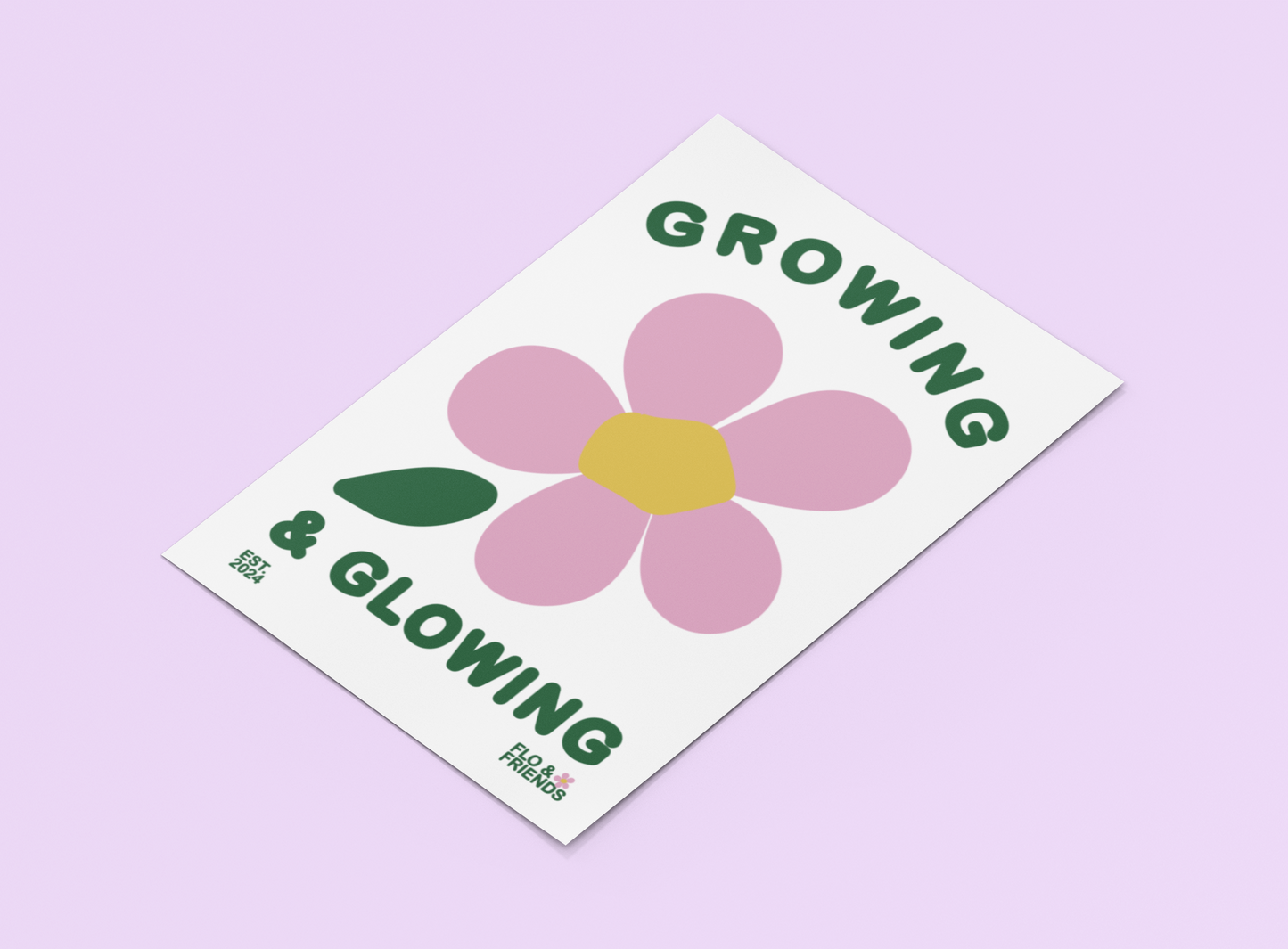 Flo & Friends - Growing & Glowing print