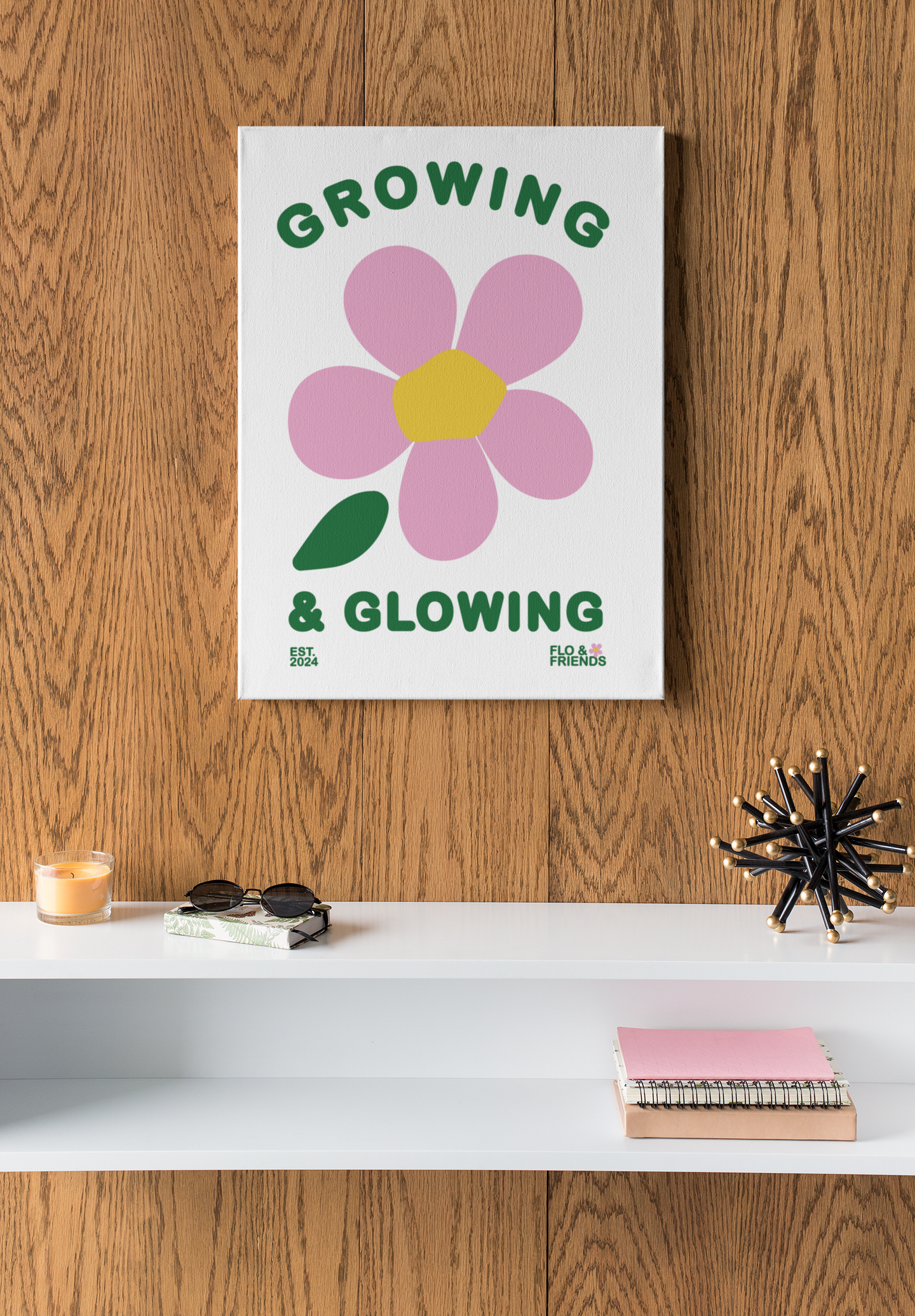 Flo & Friends - Growing & Glowing print